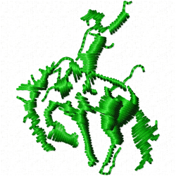 Horses Embroidery Design 2